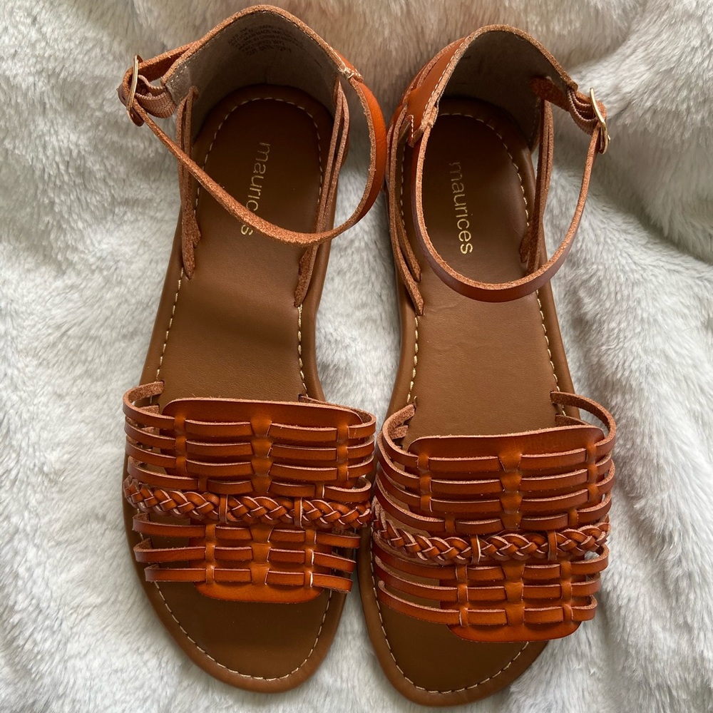 Cognac colored sandals